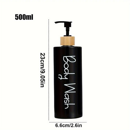 3PCS 500ml Refillable Soap Dispenser Bottles for Bathroom, Shampoo and Shower Gel Pump Containers