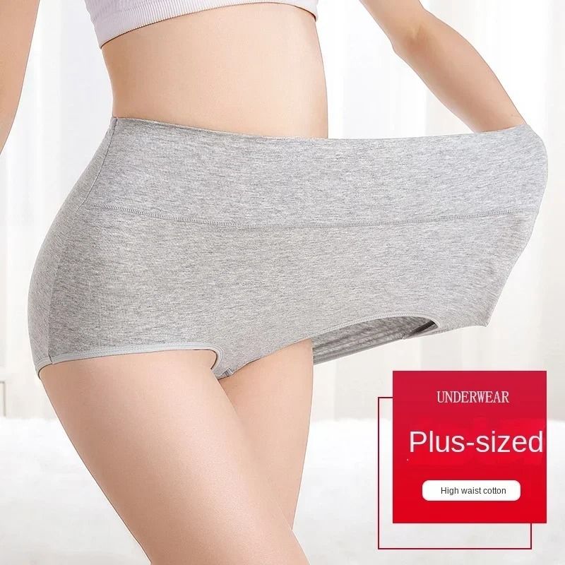 High Waist Cotton Underwear Pack Slim Fit Tummy Control Panties for Women