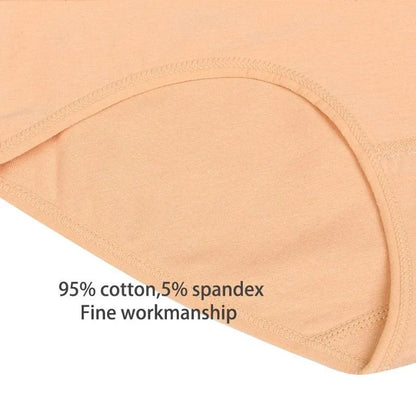 High Waist Cotton Underwear Pack Slim Fit Tummy Control Panties for Women