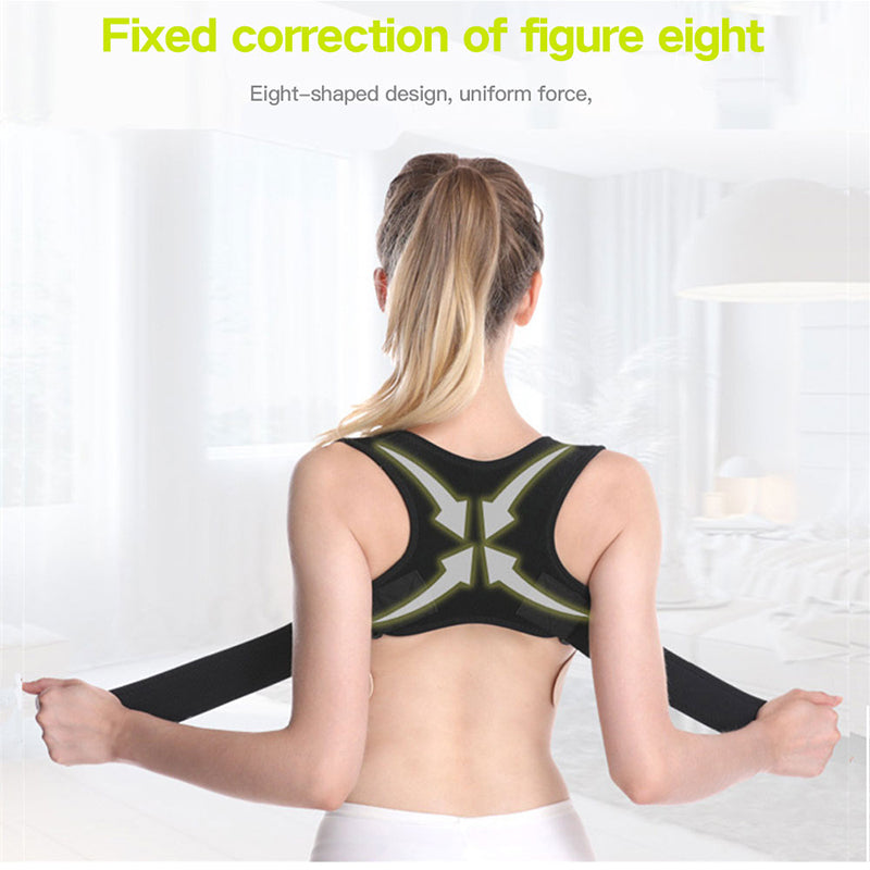 Medical Shoulder Support Corrector Back Brace, Adjustable Posture Corrector for Humpback Prevention Back Health Care