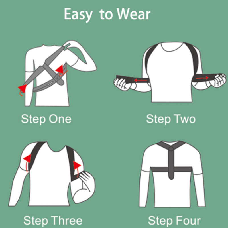 Back Shoulder Posture Corrector Belt, Adjustable Clavicle Spine Support, Upper Back Neck Brace for Pain Relief and Body