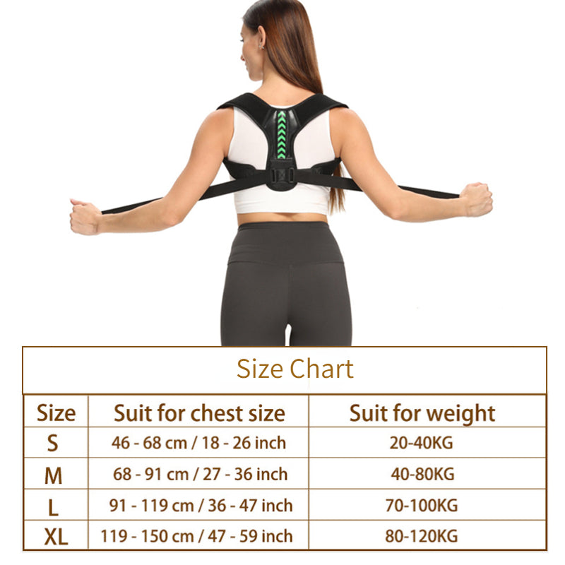 Back Shoulder Posture Corrector Belt, Adjustable Clavicle Spine Support, Upper Back Neck Brace for Pain Relief and Body