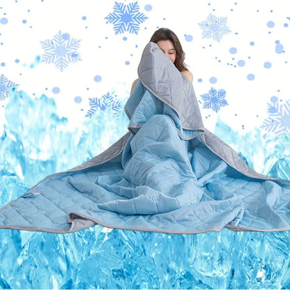 Summer Cooling Silk Blanket – Lightweight Breathable Air Conditioner Quilt for Hot Sleepers