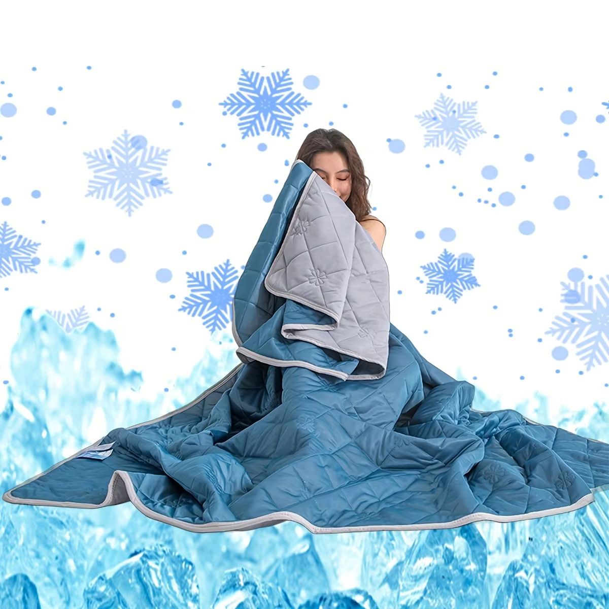 Summer Cooling Silk Blanket – Lightweight Breathable Air Conditioner Quilt for Hot Sleepers