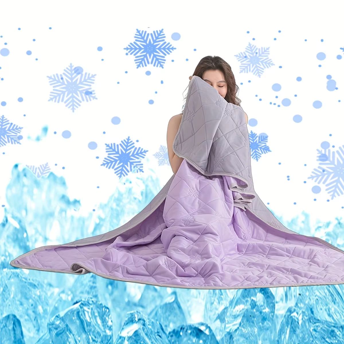 Summer Cooling Silk Blanket – Lightweight Breathable Air Conditioner Quilt for Hot Sleepers