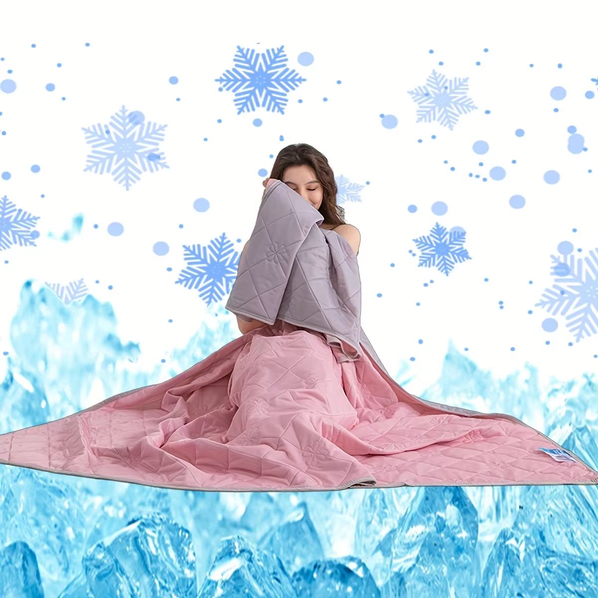 Summer Cooling Silk Blanket – Lightweight Breathable Air Conditioner Quilt for Hot Sleepers