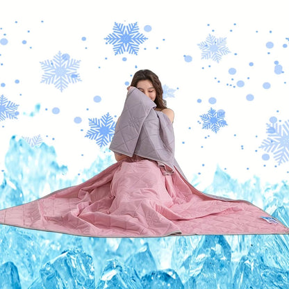 Summer Cooling Silk Blanket – Lightweight Breathable Air Conditioner Quilt for Hot Sleepers