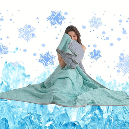 Summer Cooling Silk Blanket – Lightweight Breathable Air Conditioner Quilt for Hot Sleepers