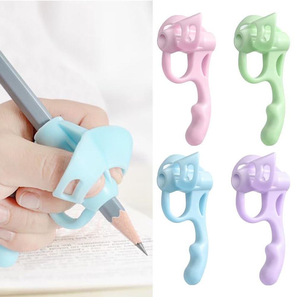 Soft Comfortable Silicone Pencil Holder, Flexible Pen Writing Aid, Sturdy Handwriting Tool for Kids