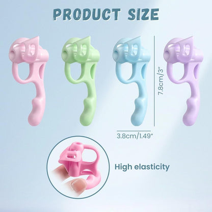 Soft Comfortable Silicone Pencil Holder, Flexible Pen Writing Aid, Sturdy Handwriting Tool for Kids