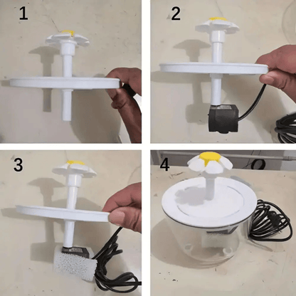 Automatic Cat Water Fountain with Filter Quiet USB Electric Pet Dispenser