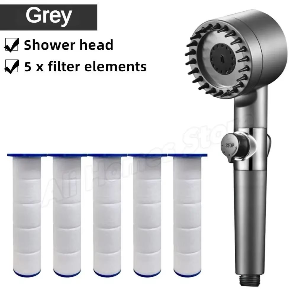 High Pressure 3 Mode Shower Head – Water Saving Handheld SPA Massage with Anion Filter