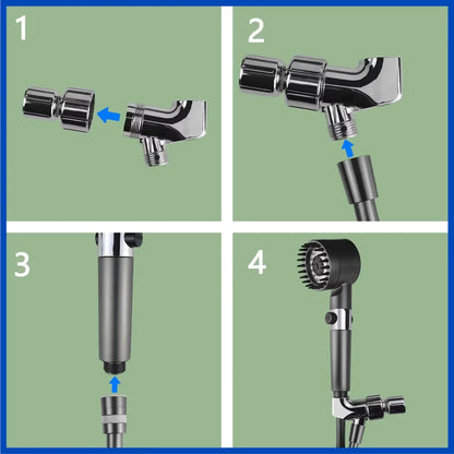 High Pressure 3 Mode Shower Head – Water Saving Handheld SPA Massage with Anion Filter