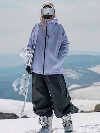 Ski Pants Waterproof Loose Fit for Men Women, Wear Resistant Ski Pants Professional Double Board Single Board