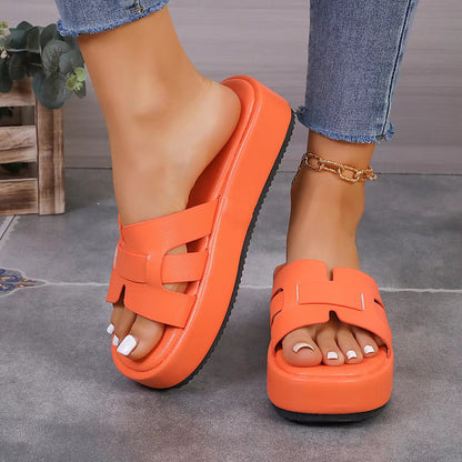 Elevate Your Style: Women's Chunky Sole Summer Sandals, Comfortable Thick-Soled Platform Sandals for All-Day Wear