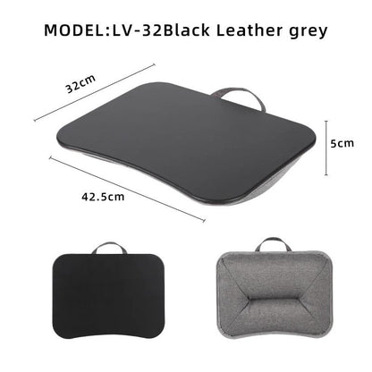Multifunctional Laptop Desk with Cushion Foam Filled Pillow Table and Hard Mouse Pad