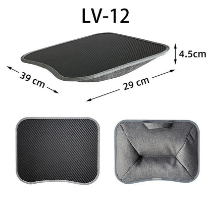 Multifunctional Laptop Desk with Cushion Foam Filled Pillow Table and Hard Mouse Pad