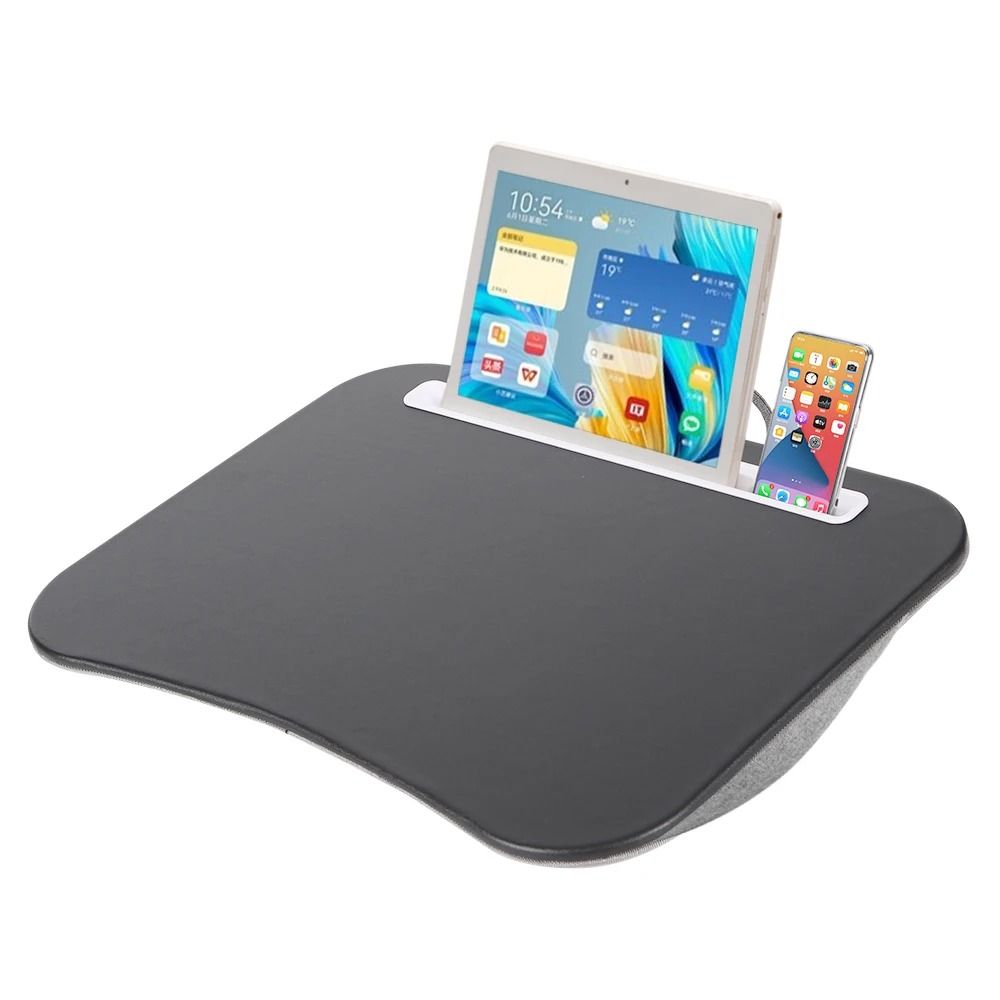 Multifunctional Laptop Desk with Cushion Foam Filled Pillow Table and Hard Mouse Pad