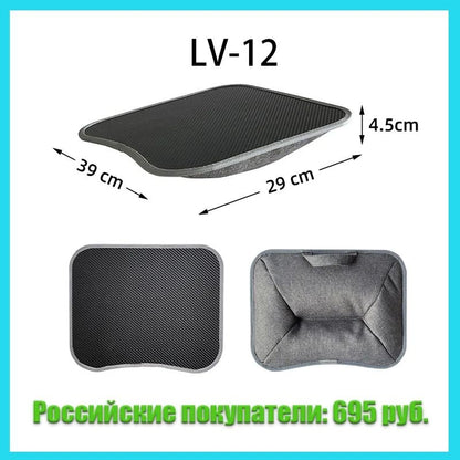 Multifunctional Laptop Desk with Cushion Foam Filled Pillow Table and Hard Mouse Pad