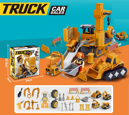 Kids Engineering Vehicle Assembly Set with Tools Educational Construction Toy
