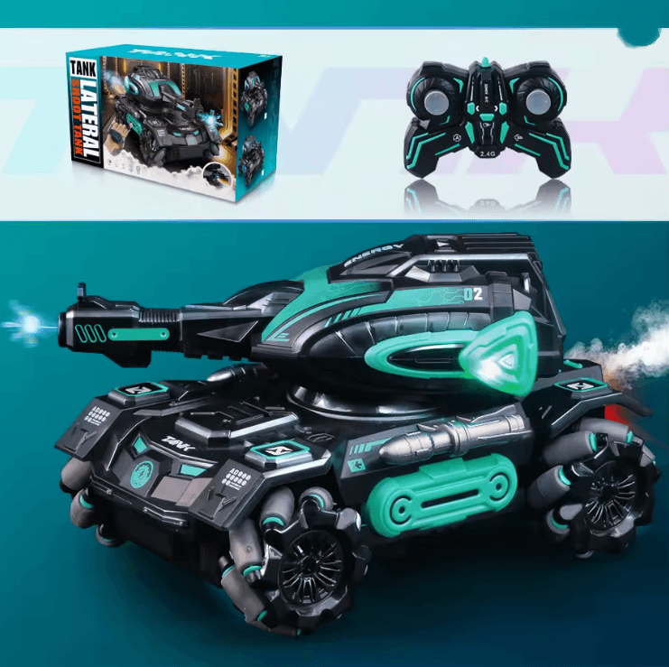 RC Stunt Car with Water Spray Tank and 2.4G Remote Control for Kids