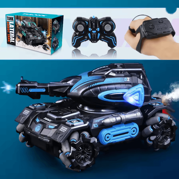 RC Stunt Car with Water Spray Tank and 2.4G Remote Control for Kids
