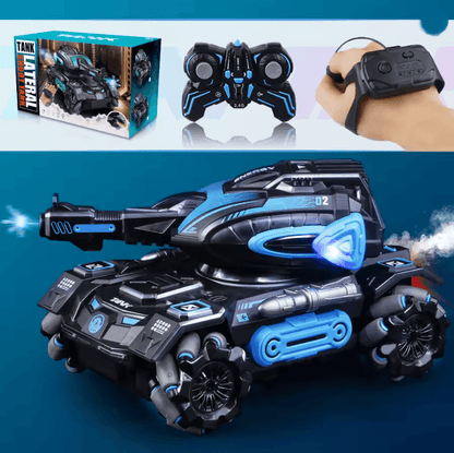 RC Stunt Car with Water Spray Tank and 2.4G Remote Control for Kids