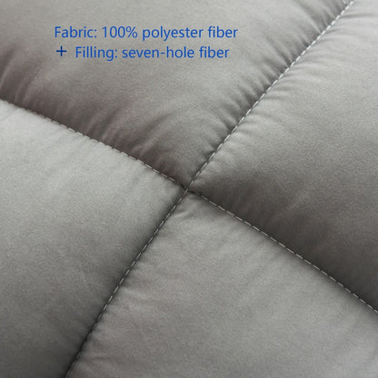 Cloud Comfort Queen Mattress Topper with 1000 GSM Plush Fiber Fill for Back Pain Relief