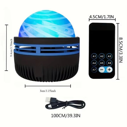 Aurora Borealis Starry Sky Projector – LED Night Light with Remote Control & 7 Stunning Lighting Effects