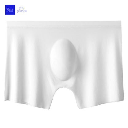 Men's Ice Silk Boxer Shorts,Seamless Breathable Men Underwear, Antibacterial Panties with Comfortable Fit, Sexy Briefs