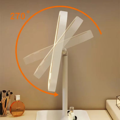 LED Makeup Mirror with Lights – 3-Color Dimmable Desktop Vanity Mirror with Touch Control