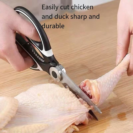 Heavy Duty Kitchen Scissors,Multifunctional Stainless Steel Scissors for Cutting Bones, Fish, Vegetables & Poultry