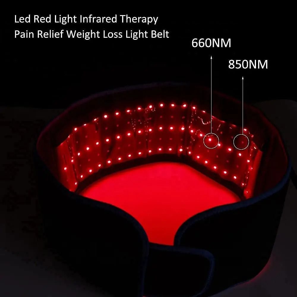 Red Infrared Light Therapy Belt for Fat Burning and Pain Relief