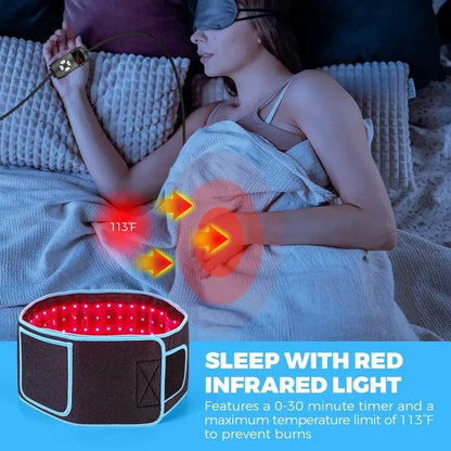 Red Infrared Light Therapy Belt for Fat Burning and Pain Relief