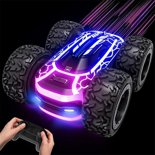 360 Degree Rotating Stunt Car with Lights for Kids