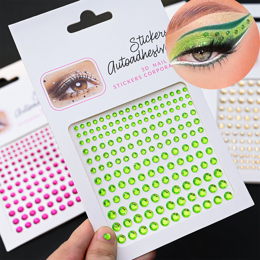 Stickers Rhinestone On The Face, DIY Face Jewels Self Adhesive Temporary Tattoo, Festival Party Diamonds