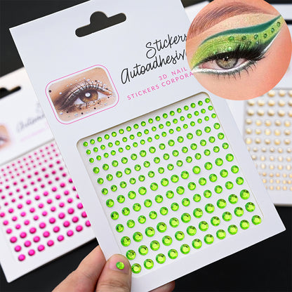 Stickers Rhinestone On The Face, DIY Face Jewels Self Adhesive Temporary Tattoo, Festival Party Diamonds