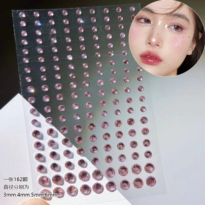 Stickers Rhinestone On The Face, DIY Face Jewels Self Adhesive Temporary Tattoo, Festival Party Diamonds
