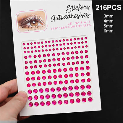 Stickers Rhinestone On The Face, DIY Face Jewels Self Adhesive Temporary Tattoo, Festival Party Diamonds