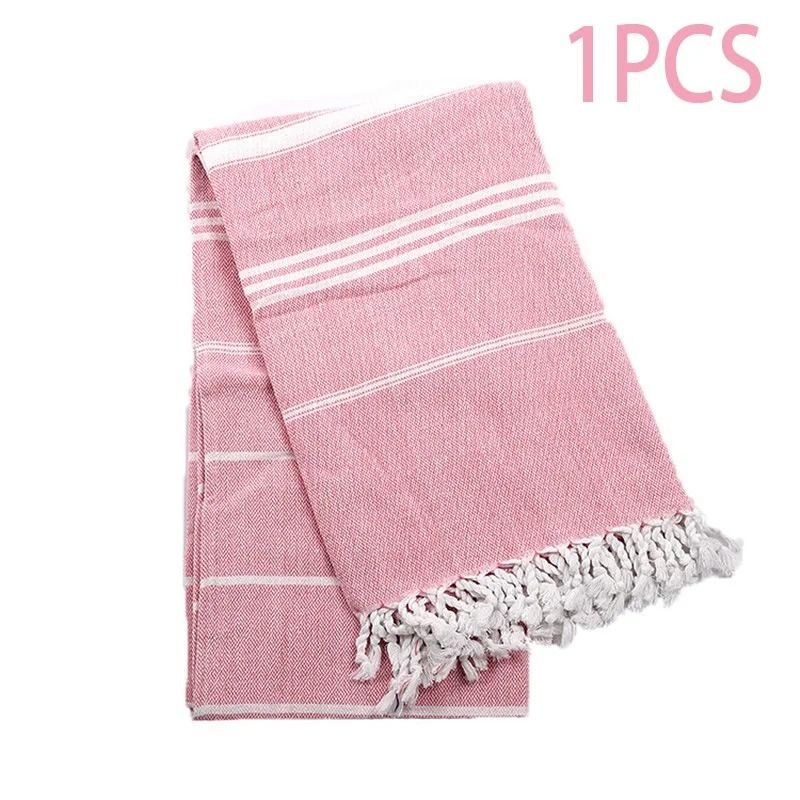 Oversized Quick Dry Cotton Beach Towel Lightweight Sand Free Travel Bath Towel