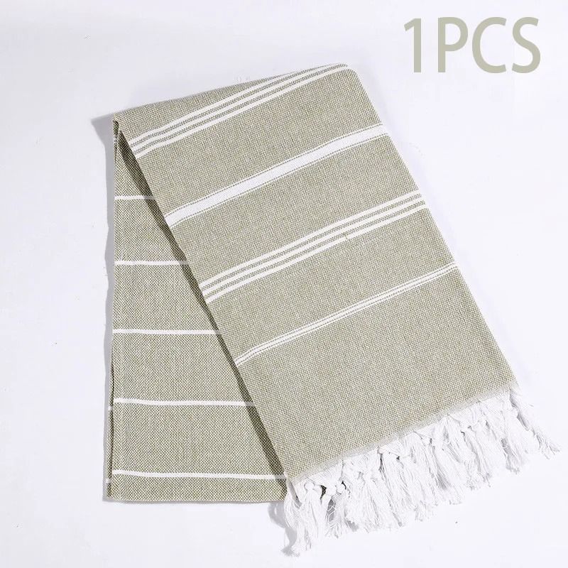 Oversized Quick Dry Cotton Beach Towel Lightweight Sand Free Travel Bath Towel