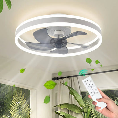 Dimmable Ceiling Fan Light Fixture with Remote
