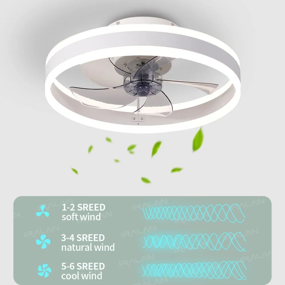 Dimmable Ceiling Fan Light Fixture with Remote