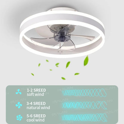 Dimmable Ceiling Fan Light Fixture with Remote