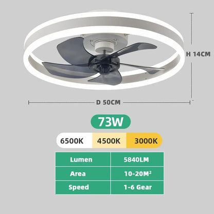 Dimmable Ceiling Fan Light Fixture with Remote
