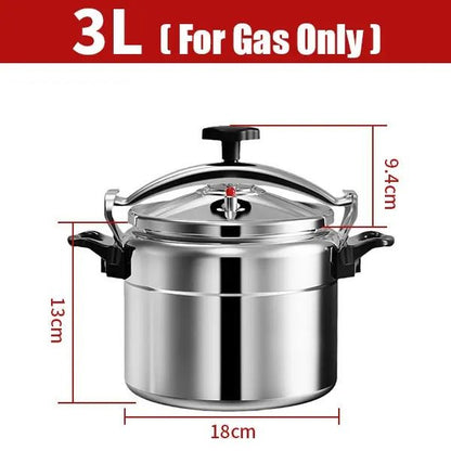Professional Aluminum Pressure Cooker Explosion-Proof Design 3L 5L 7L