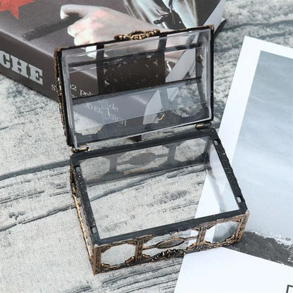Transparent Plastic Treasure Chest Jewelry Storage Box