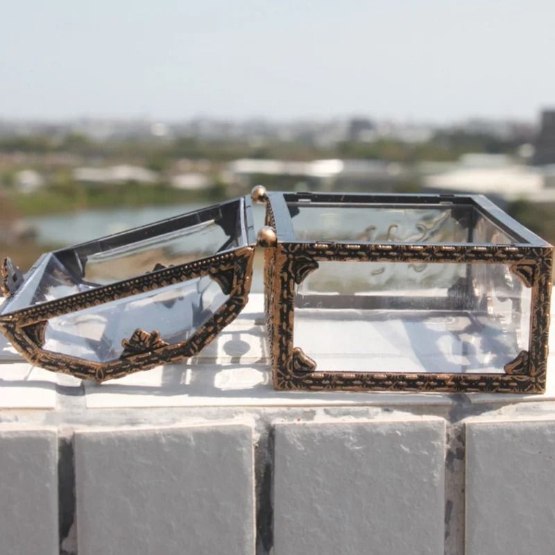 Transparent Plastic Treasure Chest Jewelry Storage Box