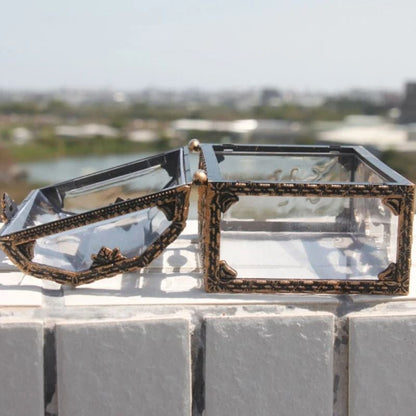 Transparent Plastic Treasure Chest Jewelry Storage Box