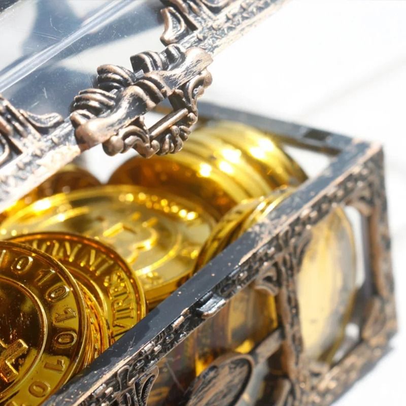 Transparent Plastic Treasure Chest Jewelry Storage Box